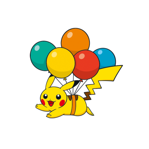 Pikachu with Balloons